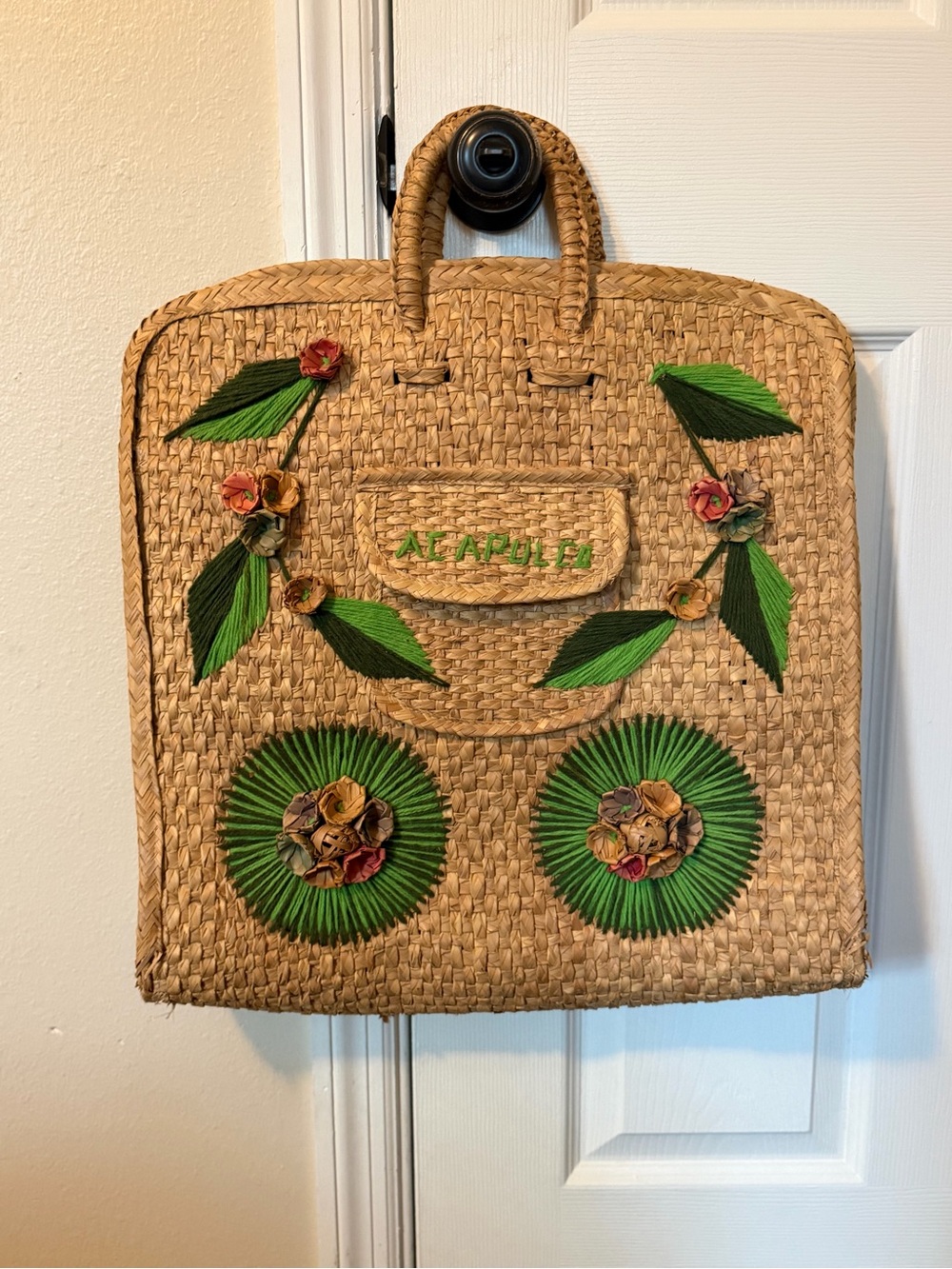 Alcapulco Vintage Woven Tote